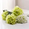 Decorative Flowers 5pcs Blue Hydrangea Artificial Peony Bouquet Silk Ball Luxury Fake Flower Wedding Home Table Decoration