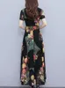 Party Dresses 2024 Boho Floral Chiffon Casual Long Dress Summer Elegant Luxury Evening Women Korean Vintage Bodycon Prom Vestidos