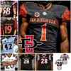 مخصص San Diego State Aztecs كرة القدم Jersey NCAA College Chance Bell Chase Jasmin Keshawn Banks Rashaad Penny 28 Marshall Faulk Ryan Agnew