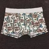Underbyxor M-XXL Seven Colors Breattable Ice Silk Men's Boxer Short Classic Letter Printing Underwear Seamless Man Briefs