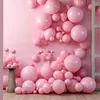 Dekoracja imprezy 200pcs 5 cali różowe urodziny dekoracje ślubne balony lateksowe balon świąteczny baby shower