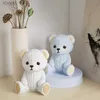 Craft Tools 3D Animal Ornament Silicone Candle Mold DIY Cute Smiling Teddy Bear Craft Gift Making Plaster Ice Cube Baking Molds Home Decor YQ240115