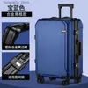 Suitcases Nowy trend mody 26 28 -calowy walizka aluminiowa obudowa wózka ramy dla mężczyzn Kobiety 20 -calowa walizka kabina 24 -calowa bagaż podróżny Q240115