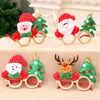 Party Favor 5pcs Lunettes de Noël pour enfants Santa Claus Antlers Fournitures de dessin animé Cadeau créatif pour enfants