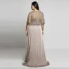 2024 Hunter Green Kralen Plus Size Prom Jurken V-hals Avondjurken Met Wrap A-lijn Vloerlengte Lange Formele Jurk