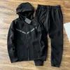 Kid Tech Fleece Thick Man Tech Sports Pants Tracksuits Bottoms Techfleece Sportswear Jacket Space Cotton Byxor Kvinnor Tjocka rockar joggar