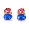 Stud Earrings 925 Sterling Silver Zircon Earring Jewelry Push Back Irregular Women Fashion Vintage Woman Surprise Price