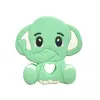 5/10pcs Silicone Teethers Beads elephant Animal Food Grade Silicone Teething Toys DIY Pacifier Chain Accessories Baby Gifts 240115