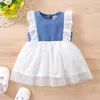 Vestidos de menina moda menina para bebê infantil roupas de verão 2024 meninas rendas tutu vestido de princesa 0 a 12 meses