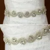 Sashes Bling Bling Crystals Bridal Belts 2017 Luxury Rhinestones WeddingSashes Satin Ribbon Organza美しいブライダルヘッドピースハンドバンド