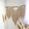 Large Macrame Wall Hanging Tapestry Boho Style Hand-Woven Bohemian Tapestry For Living Room Background Decoration Home Decor 240115