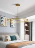 Wall Lamp Light Luxury Living Room Post-Modern Creative Ring Bedroom Study And Restaurant Designer Led Chandelier