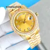 Relógio masculino automático dail relógio mecânico diamante 41mm resistente a riscos safira moda negócios natação 904l aço inoxidável