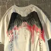 メンズTシャツアメリカンメンズトレンディブランドダークウィングショートスリーフTシャツ男性と女性サマールーズオールマッチハイストリートトップトップゴックスタイリーク