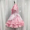 Seksowna urocza różowa sukienka pokojówka japońska słodka kobieta lolita sukienka rola Pragnie halloween impreza cosplay anime pokojówka mundurowy garnitur L22071271S