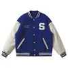 Varsity Baseball Bomber Jacket Men Lose unisex kurtki college płaszcze płaszcza kurtka polarowa mundur baseballowy