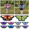 Szaliki 1PC 118x48cm Kids Butterfly Wings Cape Girl