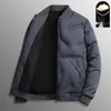 Parkas masculinas para baixo, leve e quente, jaqueta de pato com gola alta, estilo curto, jaqueta da moda, top masculino