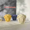 クラフトツールメデューサヘッド3Dシリコンキャンドルカビ手作りDIYプラスター像彫刻工芸