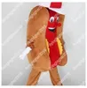 Nieuwe volwassen worst mascotte kostuum cartoon thema fancy dress anime advertentie kleding