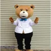 2019 Ours en peluche de TED Costume de mascotte de dessin animé pour adulte Déguisement289l