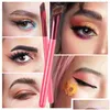 Make-up kwasten Wilde wenkbrauwborstel Fijne schuine shaper Realistisch wimperschoonheidstool Eyeliner Cosmetica Drop Delivery Gezondheidstools Acces Otgoa