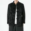 Мужская высококачественная винтажная куртка Тан в китайском стиле, мужская оригинальная жаккардовая куртка с рисунком дракона, мужская свободная куртка-топ 240115