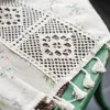 Boho Bloemen Semi-Verduisterend Windows Gehaakt Kwastje Gordijn Polyester Katoen Linnen Mix voor Slaapkamer Woonkamer Boheems Gordijn 240115