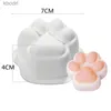 Strumenti artigianali Orso Zampa di gatto Stampo in silicone Stampo per candele profumato Fai da te Candela fatta a mano Materiale Stampo in resina Forniture per candele YQ240115