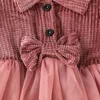 Girl Dresses Spring Born Baby Shirts For Princess Lace First Birthday Party Autumn Outfits Clothes 2024