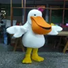 Wysokiej jakości prawdziwe zdjęcia luksusowy pelikan kostium maskotki Mascot Cartoon Costume Dorosły Rozmiar 297s