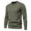 Autumn Cotton Sweater For Men o Neck Patchwork Hylsa Pullovers Solid Color Warm Winter Mens Sweaters 240115