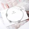 Link Bracelets Sterling Silver Color Zircon Tube For Women Female Hand Chain Orignal Fashion Jewelry With Stamp