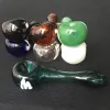 New Arrival Tobacco Pipes Glass Hand Pipe Smoking Hookah Spoon Pipes Mini Rigs Colorful Bubbler Small BJ