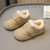 Baby Walking Shoes Platform Cotton Shoes Warm Kids Winter Casual Cartoon Furry Shoes Girl Boy Anti-slip Soft Sole Baby Shoes 240115