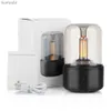 Humidifiers Volcanic Flame Aroma Diffuser Essential Oil Lamp 130ml USB Portable Air Humidifier with Color Night Light Mist Maker Fogger LedL240115