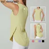 Nouveau designer Femmes Sports Gilet O Cou Sans Manches Côté Ouvert Respirant Marque De Mode Rapide 24SS Yoga Courir Formation Lâche Fitness Vêtements Sports Femmes Tank Yoga