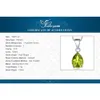 Colliers Jewelrypalace 1.4ct Naturel Péridot Sterling Sier Pendentif Collier pour Femmes Vert Pierre Précieuse Anniversaire Cadeau Sans Chaîne