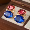 Stud Earrings 925 Sterling Silver Zircon Earring Jewelry Push Back Irregular Women Fashion Vintage Woman Surprise Price