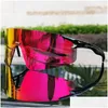 Outdoor-Brillen Marke Polarisierte Linse Sonnenbrille Männer Frauen Mountainbike Sport Fahrrad Radfahren Gafas Ciclismo Mode MTB Gläser Drop Ot4R8