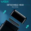 VGR Electric Shaver Professional Beard Trimmer Razor Portable Mini Shaver Reciprocating Shaving 2 Blade USB Charge for Men V-390240115