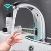 Rubinetti per lavandino del bagno Rubinetto con sensore automatico in rame Rubinetto per lavabo singolo a infrarossi per WC pubblico