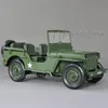 KDW 1 18 Ölçekli Diecast Metal Model Araba Oyuncak Askeri Taktik Araç Willy Minyatür Replika Koleksiyon 240115