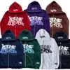 Y2k mektup baskılı hoodies kadınlar sonbahar kış harajuku fermuarlı kapüşonlu sweatshirt erkekler gotik hip hop büyük boy ceketler sokak kıyafetleri 240113