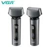 Vgr Electric Shaver Beard Trimmerシェービングマシン男性用カミソリプロフェッショナル電気充電式IPX7洗えるV-381240115