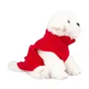 الملابس الكلب للحيوانات الأليفة الدافئة مع دبقية د الحلقات دبوس تنفس ملابس مريحة لفصل الشتاء الخريف