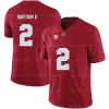 Personalizado Alabama Crimson Tide College Football Jersey Jaylen Waddle Mac Jones Tua Tagovailoa Patrick Surtain II Bryce Young Devonta Smith costurado branco vermelho preto