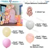 Party Decoration 181st White Flower Daisy Theme Arch Garland Balloons 5/10inch Pink Peach Latex Ball Kits Woman Birthday Anniverary Globos