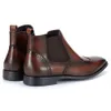 Chaussures habillées de luxe à bout pointu pour hommes, bottes Chelsea en cuir véritable de qualité supérieure, 240115