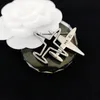 Letter Aircraft Desinger Jewelry Women Rhinestone Brooches Suit Pin Brooch Charm Pins Men Party Gift